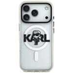 Karl Lagerfeld IML Karl Sketch Logo MagSafe Clear Kryt iPhone 17 Pro