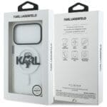 Karl Lagerfeld IML Karl Sketch Logo MagSafe Clear Kryt iPhone 17 Pro