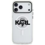Karl Lagerfeld IML Karl Sketch Logo MagSafe Clear Kryt iPhone 17 Pro Max