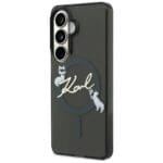 Karl Lagerfeld IML KC Script MagSafe Plus Black Kryt Samsung Galaxy S26