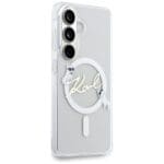 Karl Lagerfeld IML KC Script MagSafe Plus Transparent Kryt Samsung Galaxy S26