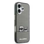 Karl Lagerfeld IML K&CH Heads Logo MagSafe Black Kryt iPhone 17