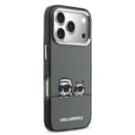 Karl Lagerfeld IML K&CH Heads Logo MagSafe Black Kryt iPhone 17 Pro Max