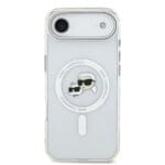 Karl Lagerfeld IML K&CH Heads Metal Frame MagSafe Transparent Kryt iPhone 17 Air