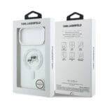 Karl Lagerfeld IML K&CH Heads Metal Frame MagSafe Transparent Kryt iPhone 17 Pro Max