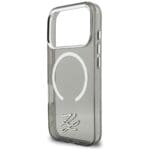 Karl Lagerfeld IML KL Script Logo MagSafe Black Kryt iPhone 17 Pro Max