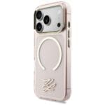 Karl Lagerfeld IML KL Script Logo MagSafe Pink Kryt iPhone 17 Pro Max