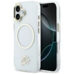 Karl Lagerfeld IML KL Script Logo MagSafe Transparent Kryt iPhone 17