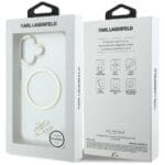 Karl Lagerfeld IML KL Script Logo MagSafe Transparent Kryt iPhone 17