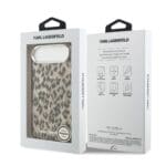 Karl Lagerfeld IML Leopard MagSafe Brown Kryt iPhone 17 Air
