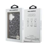 Karl Lagerfeld IML Leopard MagSafe Grey Kryt iPhone 17