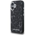 Karl Lagerfeld IML Leopard Pattern MagSafe Black Kryt iPhone 16