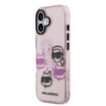 Karl Lagerfeld IML Multi K&CH Heads Pink Kryt iPhone 17