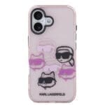 Karl Lagerfeld IML Multi K&CH Heads Pink Kryt iPhone 17