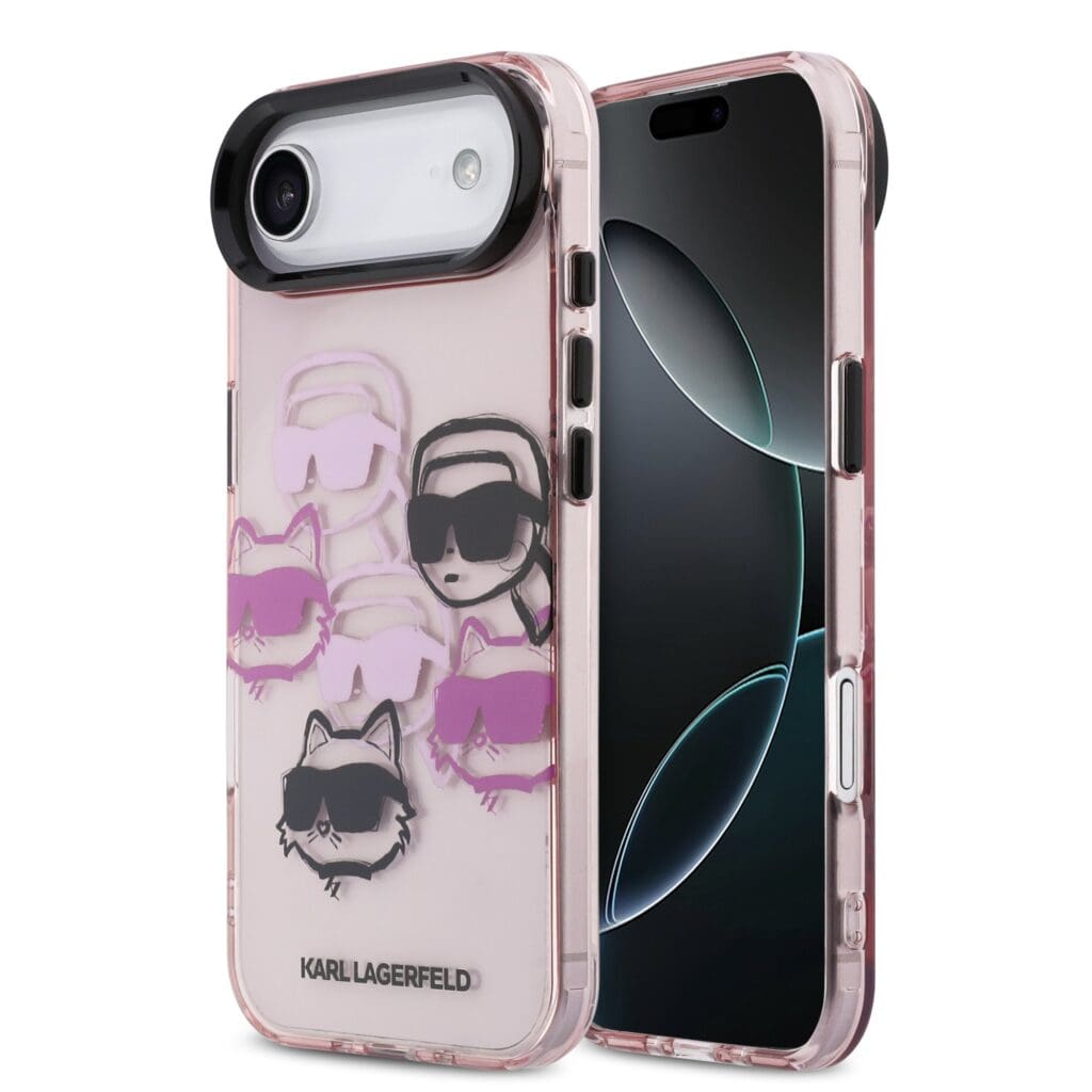 Karl Lagerfeld IML Multi K&CH Heads Pink Kryt iPhone 17 Air