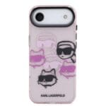 Karl Lagerfeld IML Multi K&CH Heads Pink Kryt iPhone 17 Air