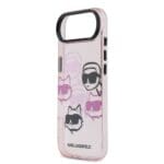 Karl Lagerfeld IML Multi K&CH Heads Pink Kryt iPhone 17 Air