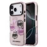 Karl Lagerfeld IML Multi K&CH Heads Pink Kryt iPhone 17 Pro