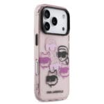Karl Lagerfeld IML Multi K&CH Heads Pink Kryt iPhone 17 Pro