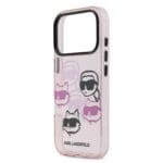 Karl Lagerfeld IML Multi K&CH Heads Pink Kryt iPhone 17 Pro