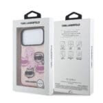 Karl Lagerfeld IML Multi K&CH Heads Pink Kryt iPhone 17 Pro