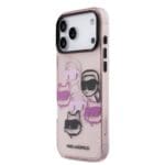 Karl Lagerfeld IML Multi K&CH Heads Pink Kryt iPhone 17 Pro Max