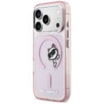 Karl Lagerfeld IML Peekaboo MagSafe Pink Kryt iPhone 17 Pro