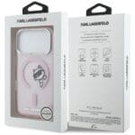 Karl Lagerfeld IML Peekaboo MagSafe Pink Kryt iPhone 17 Pro