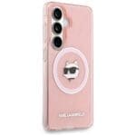 Karl Lagerfeld IML Repeated Choupette MagSafe Pink Kryt Samsung Galaxy S26