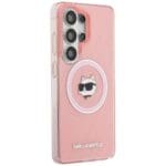 Karl Lagerfeld IML Repeated Choupette MagSafe Pink Kryt Samsung Galaxy S26 Ultra
