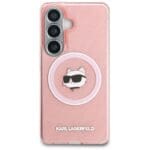 Karl Lagerfeld IML Repeated Choupette MagSafe Plus Pink Kryt Samsung Galaxy S26