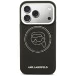 Karl Lagerfeld K Head Point Logo MagSafe Black Kryt iPhone 17 Pro Max
