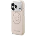 Karl Lagerfeld K Head Point Logo MagSafe Pink Kryt iPhone 17 Pro