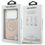 Karl Lagerfeld K Head Point Logo MagSafe Pink Kryt iPhone 17 Pro Max
