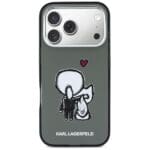 Karl Lagerfeld Karl & Choupette Back MagSafe Black Kryt iPhone 17 Pro