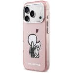 Karl Lagerfeld Karl & Choupette Back MagSafe Pink Kryt iPhone 17 Pro