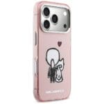 Karl Lagerfeld Karl & Choupette Back MagSafe Pink Kryt iPhone 17 Pro