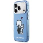 Karl Lagerfeld Karl & Choupette Back MagSafe Sky Blue Kryt iPhone 17 Pro