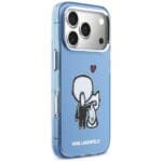 Karl Lagerfeld Karl & Choupette Back MagSafe Sky Blue Kryt iPhone 17 Pro Max