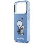 Karl Lagerfeld Karl & Choupette Back MagSafe Sky Blue Kryt iPhone 17 Pro Max