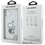 Karl Lagerfeld Karl & Choupette Back MagSafe Transparent Kryt iPhone 17