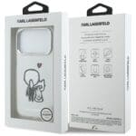 Karl Lagerfeld Karl & Choupette Back MagSafe Transparent Kryt iPhone 17 Pro Max