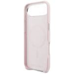 Karl Lagerfeld Karl & Choupette Head Pins Saffiano MagSafe Pink Kryt iPhone 17 Air