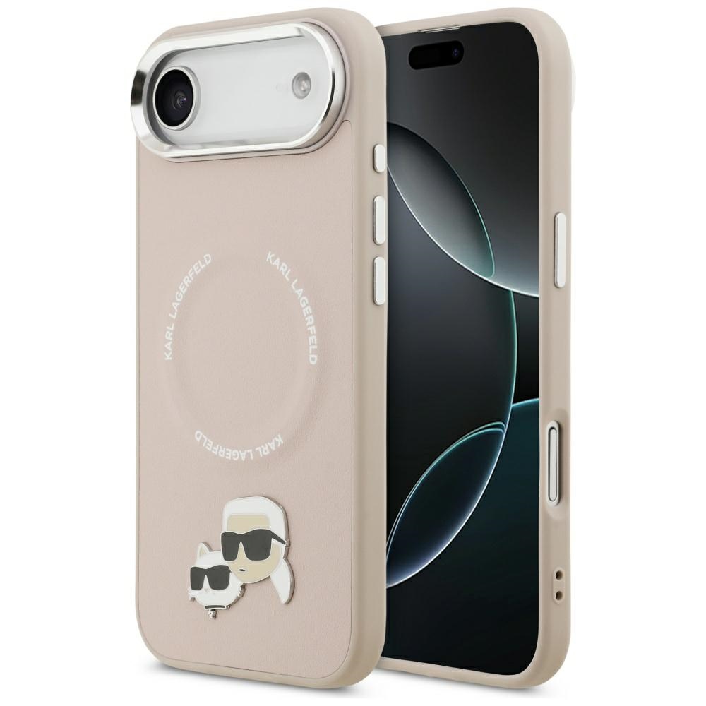 Karl Lagerfeld Karl & Choupette Pins MagSafe Pink Kryt iPhone 17 Air