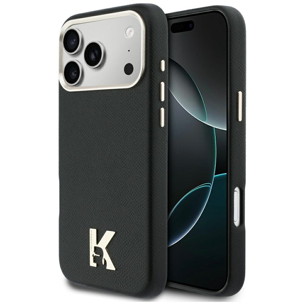 Karl Lagerfeld Karl Head Logo MagSafe Black Kryt iPhone 17 Pro Max