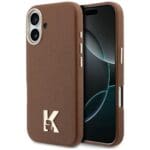 Karl Lagerfeld Karl Head Logo MagSafe Brown Kryt iPhone 17