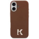 Karl Lagerfeld Karl Head Logo MagSafe Brown Kryt iPhone 17