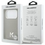 Karl Lagerfeld Karl Head Logo MagSafe Grey Kryt iPhone 17 Pro
