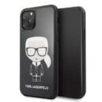 Karl Lagerfeld KLHCN58DLFKBK Black Hardcase Iconic Karl Glitter Kryt iPhone 11 Pro