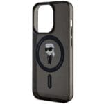 Karl Lagerfeld KLHMP14LHFCKNOK Black Hardcase IML Ikonik MagSafe Kryt iPhone 14 Pro